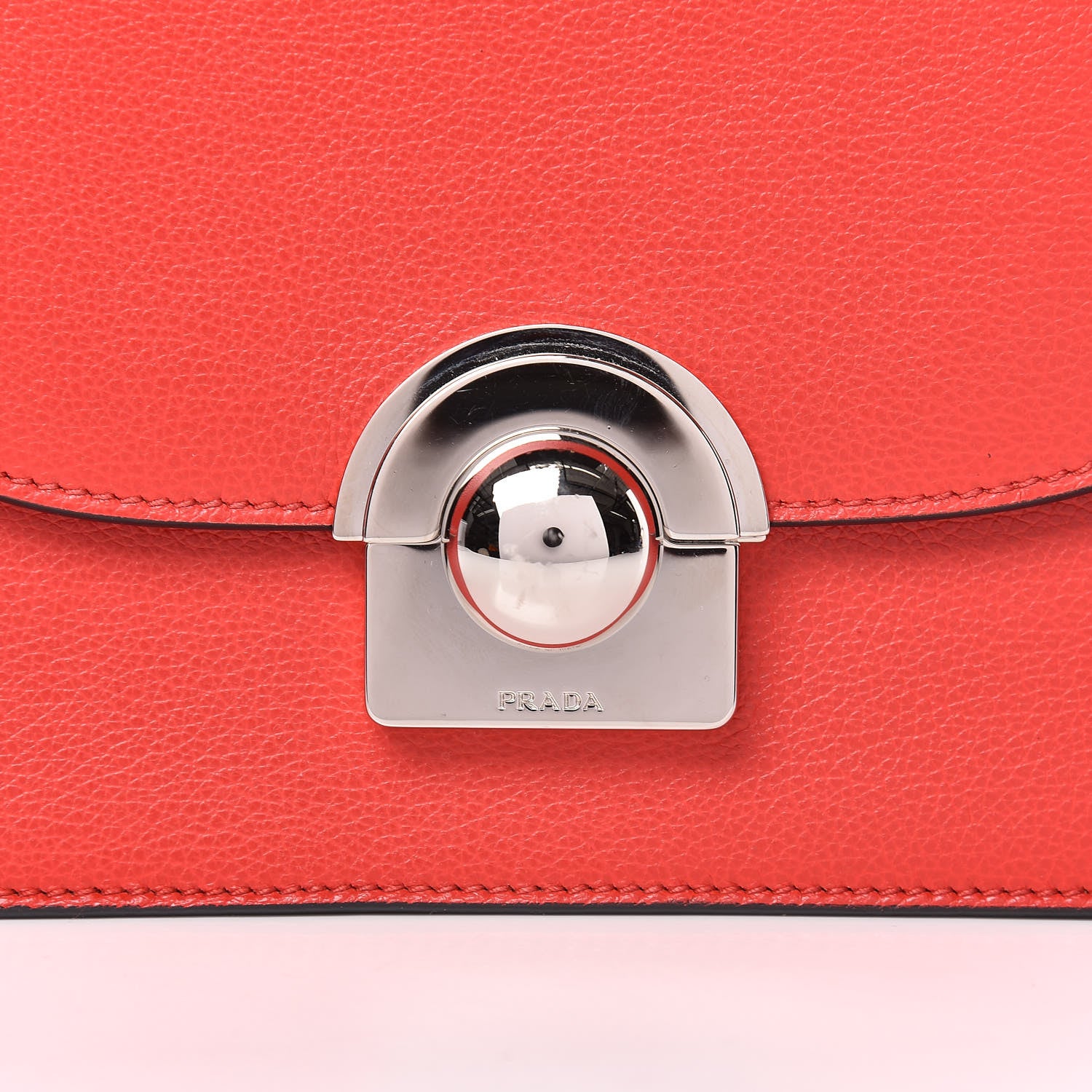 Prada Glace Calfskin Arcade Crossbody Bag Lacca 9 of 10