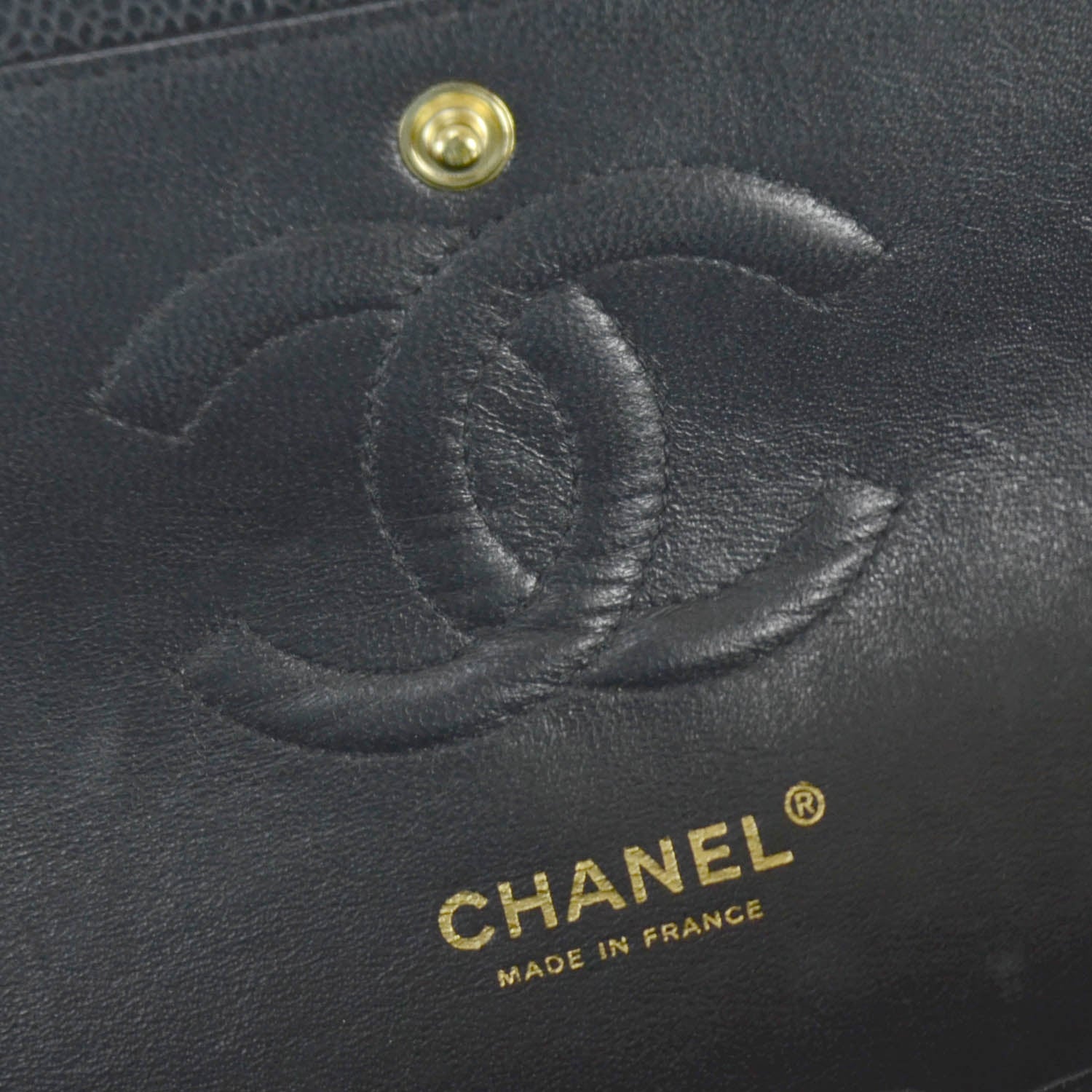 Chanel Caviar Quilted Medium Double Flap Black 10 of 12