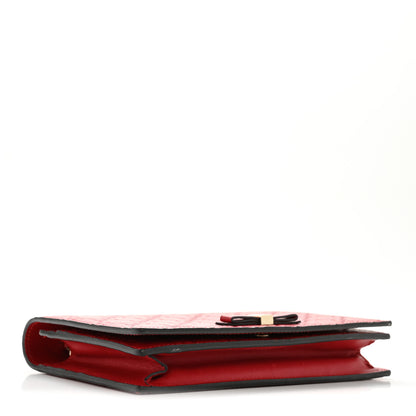 Gucci Guccissima Signature Bowy Chain Wallet Hibiscus Red 4 of 14