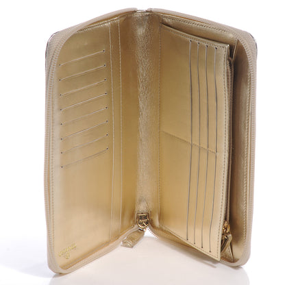 Chanel Patent Calfskin Lucky Symbols Zip Around Wallet Gold 5 of 8