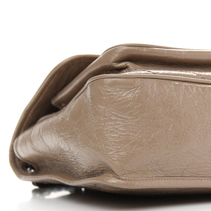 Saint Laurent Crinkled Calfskin Matelasse Monogram Medium Niki Chain Satchel Light Natural 8 of 9