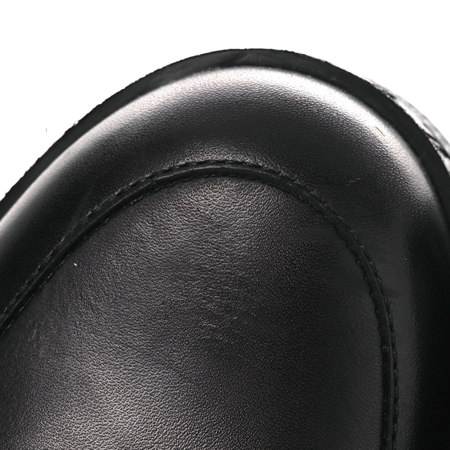 Calfskin Laureate Platform High Boots 36 Black