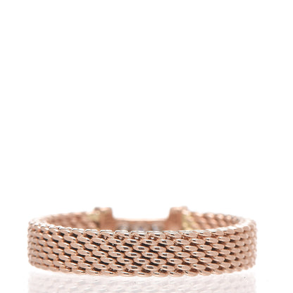 Tiffany 18K Rose Gold Diamond Narrow Somerset Ring 47 4 4 of 5