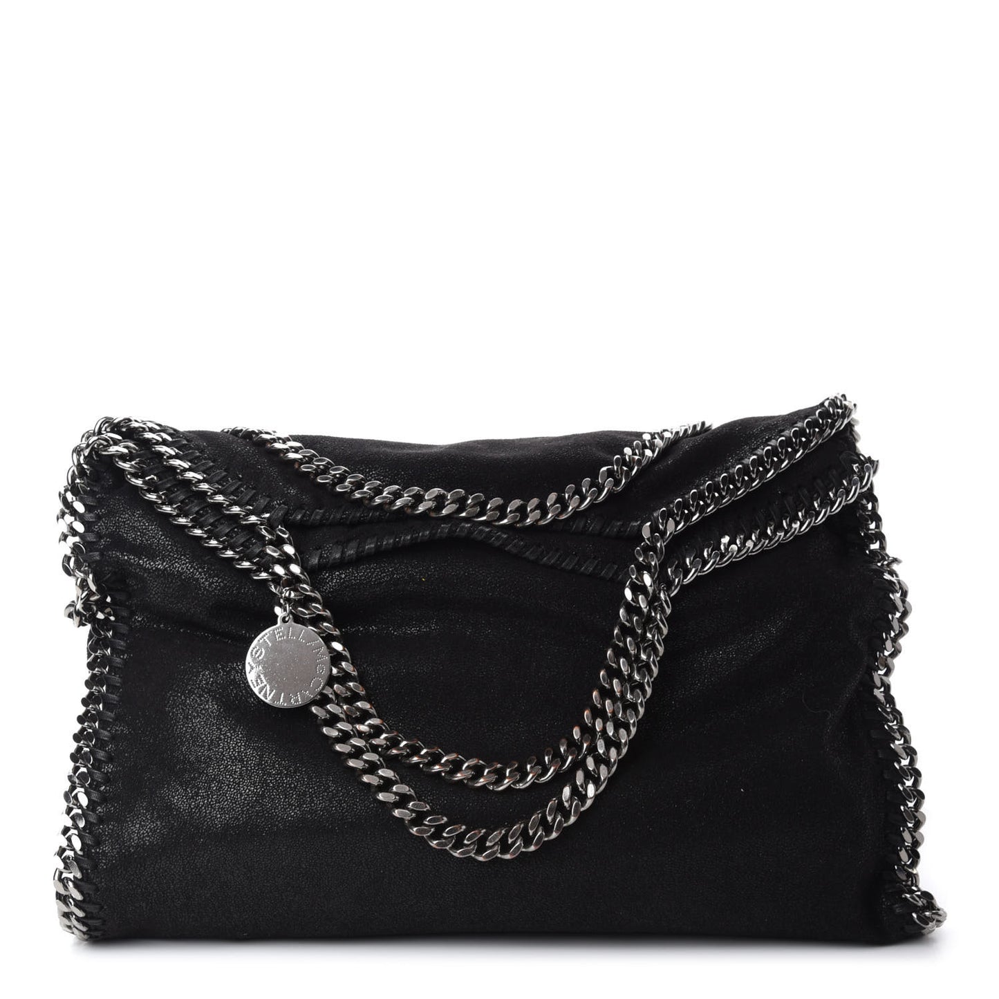 Shaggy Deer Falabella Fold Over Tote Black