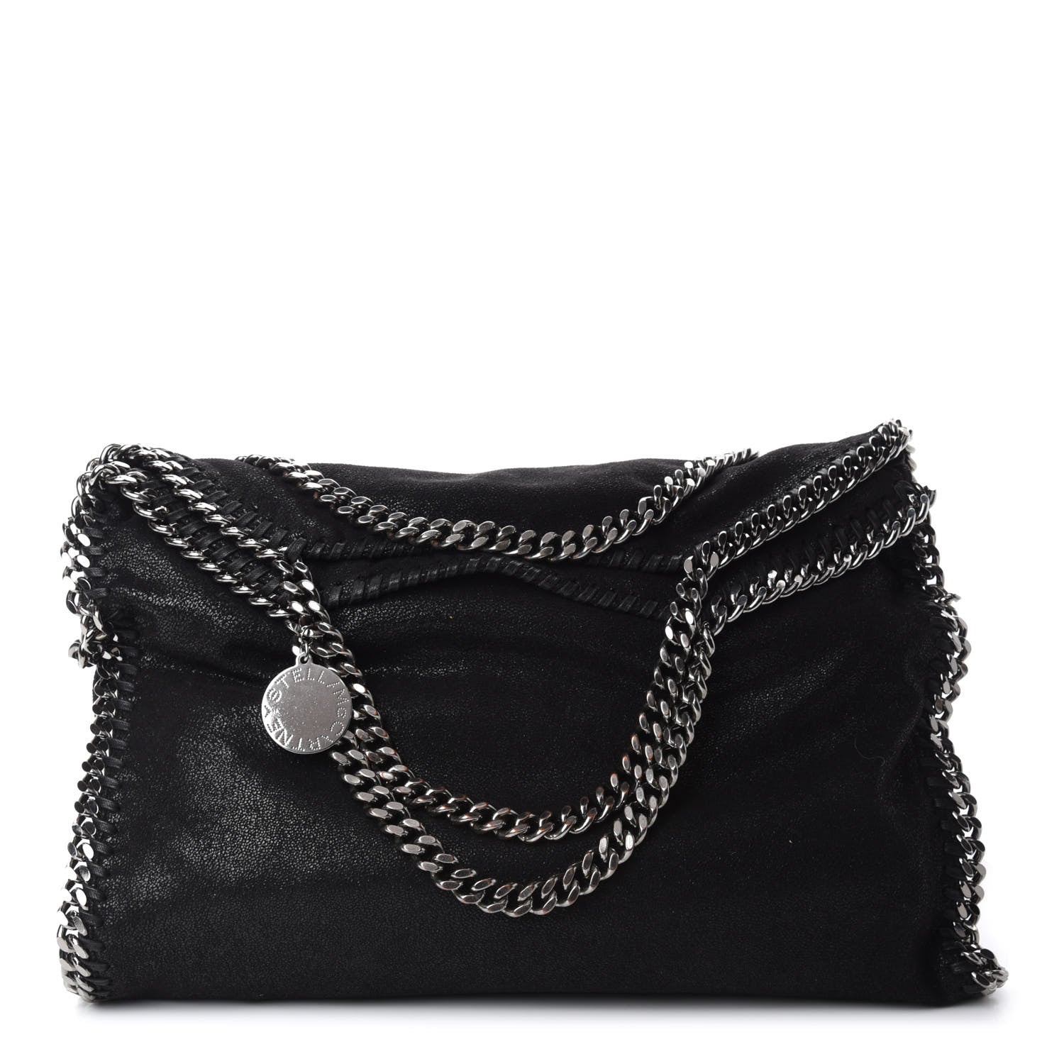 Stella McCartney Shaggy Deer Falabella Fold Over Tote Black 1 of 11