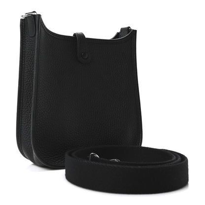 Hermes Taurillon Clemence Evelyne TPM Black 3 of 10