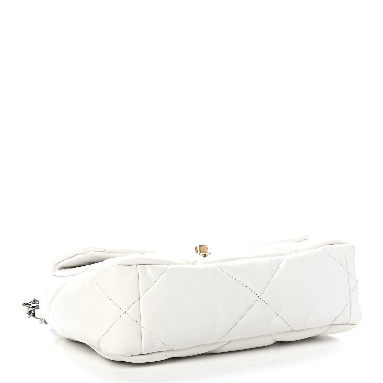 Chanel Lambskin Quilted Medium Chanel 19 Flap White 3 of 4