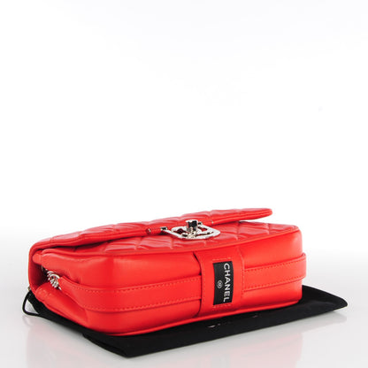 Chanel Lambskin Quilted Medium Icons Secret Label Flap Coral 4 of 8