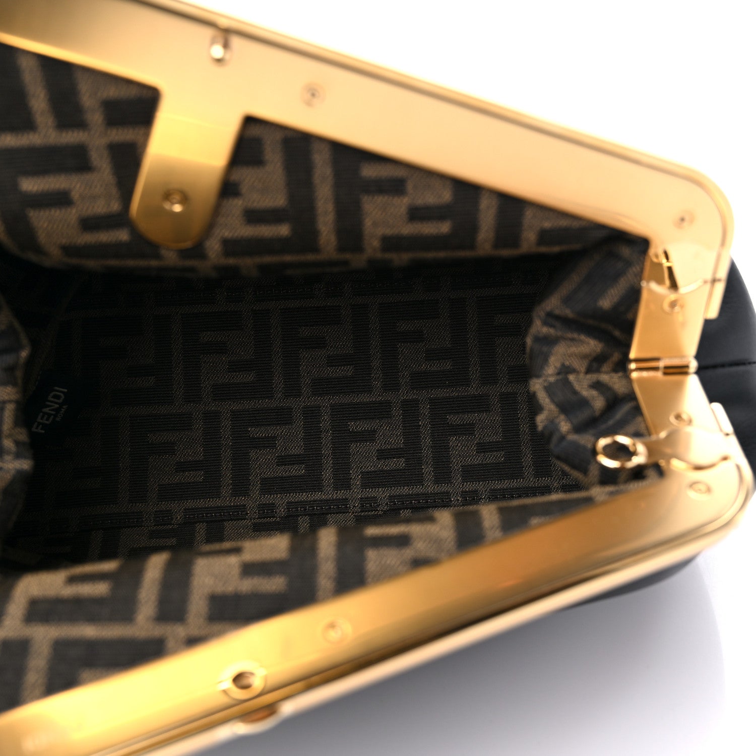 Fendi Shiny Nappa Medium Fendi First Black 5 of 10
