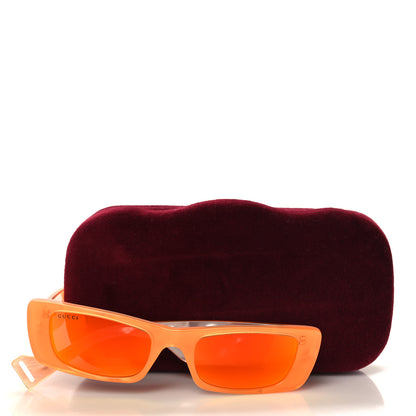 Gucci Acetate Square Sunglasses GG0516S Orange 8 of 8