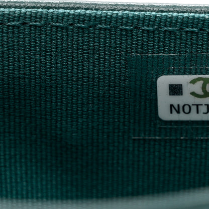 Chanel Lambskin Quilted Chanel 19 Flap Wallet Dark Green 8 of 10