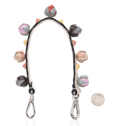 Fendi Calfskin Rosebud Studded Mini Strap You Camelia Multicolor 2 of 6