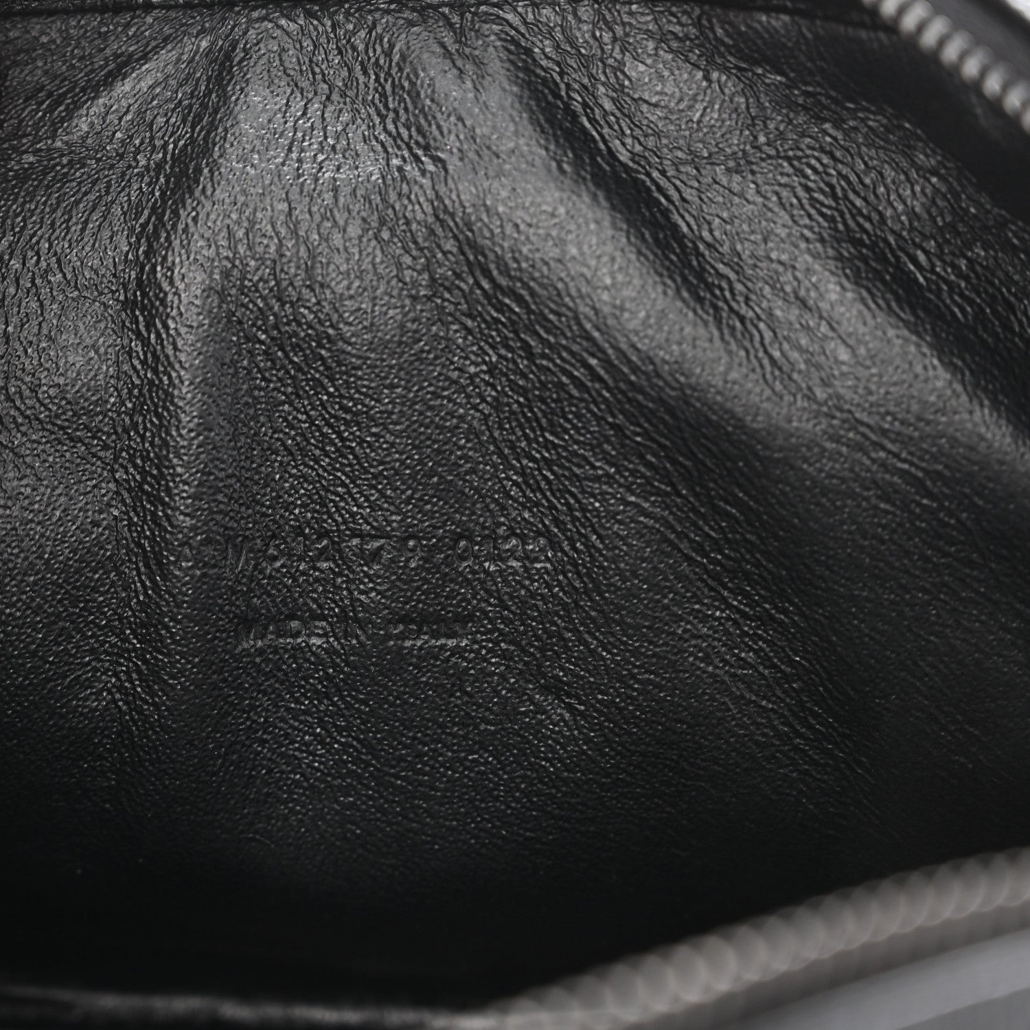 Saint Laurent Grain De Poudre Matelasse Monogram Mini Lou Camera Bag Black 7 of 10