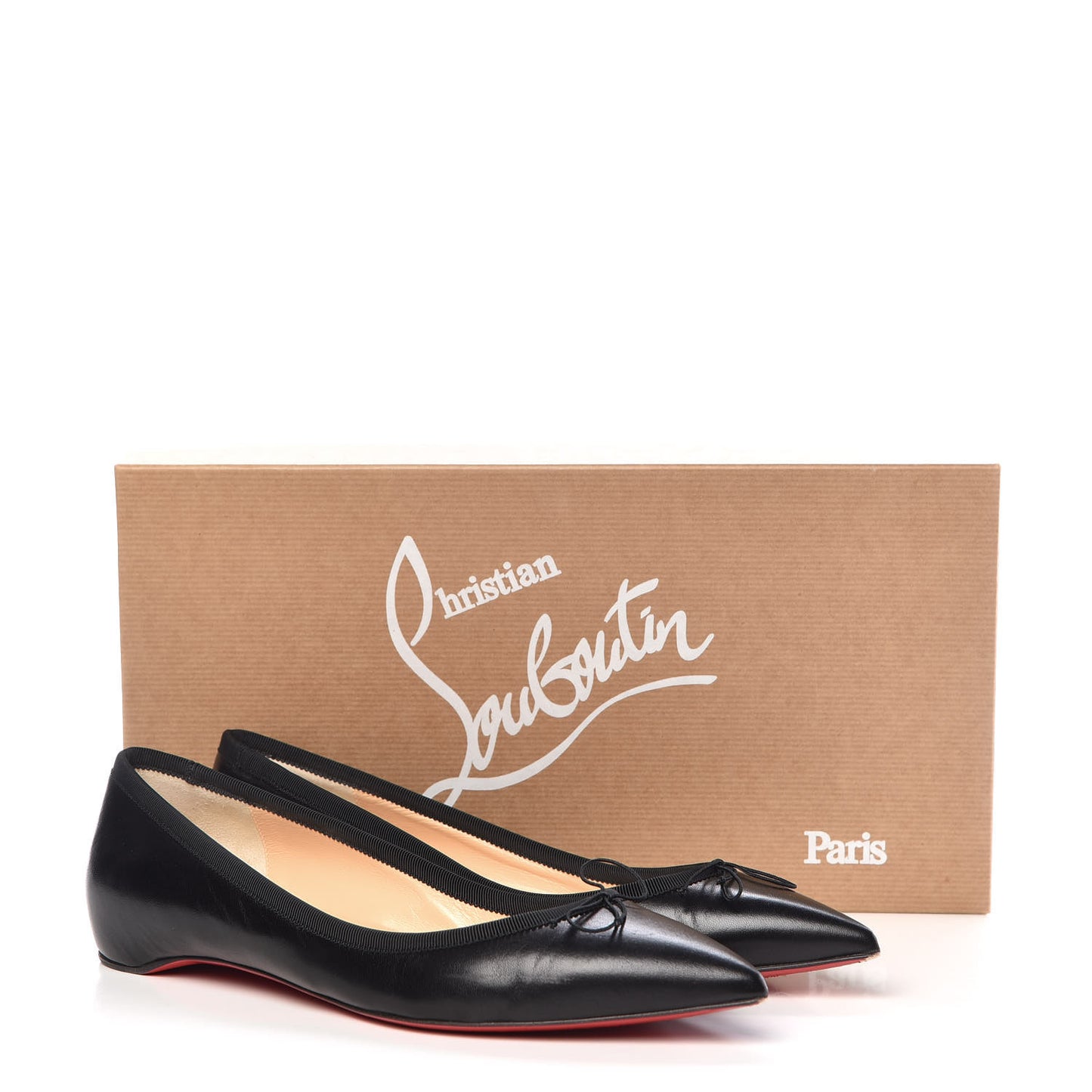Shiny Nappa Solasofia Flats 39 Black
