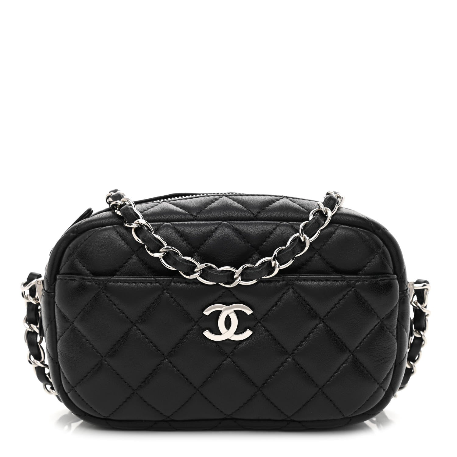 Chanel Calfskin Quilted Camera Case Black 1 of 9