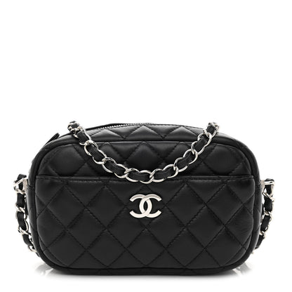Chanel Calfskin Quilted Camera Case Black 1 of 9