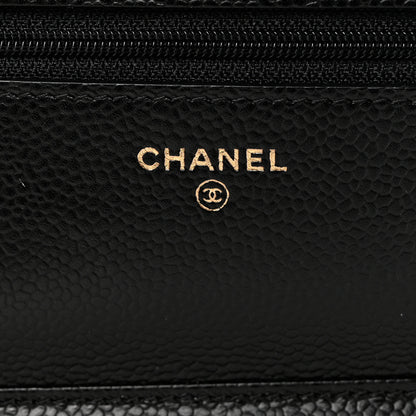 Chanel Caviar Quilted Wallet on Chain WOC Black 6 of 11