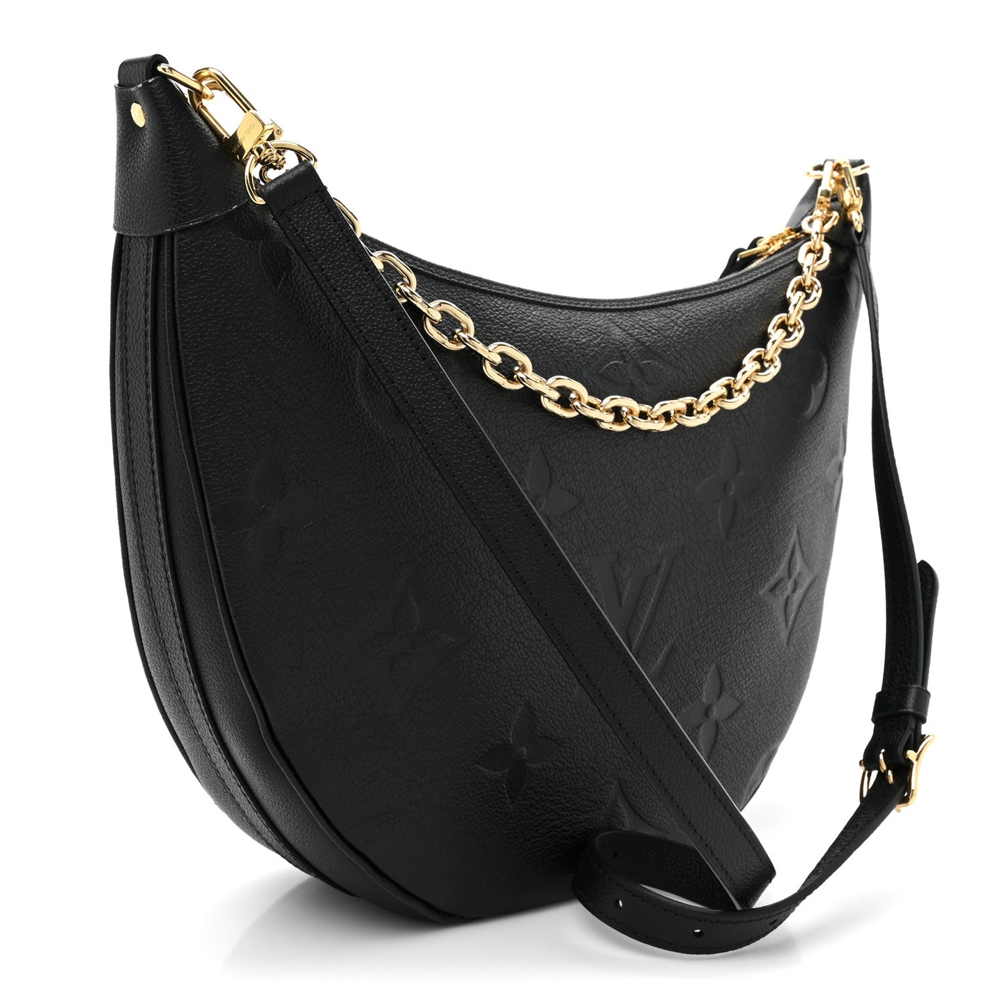 Empreinte Monogram Giant Loop Hobo Black
