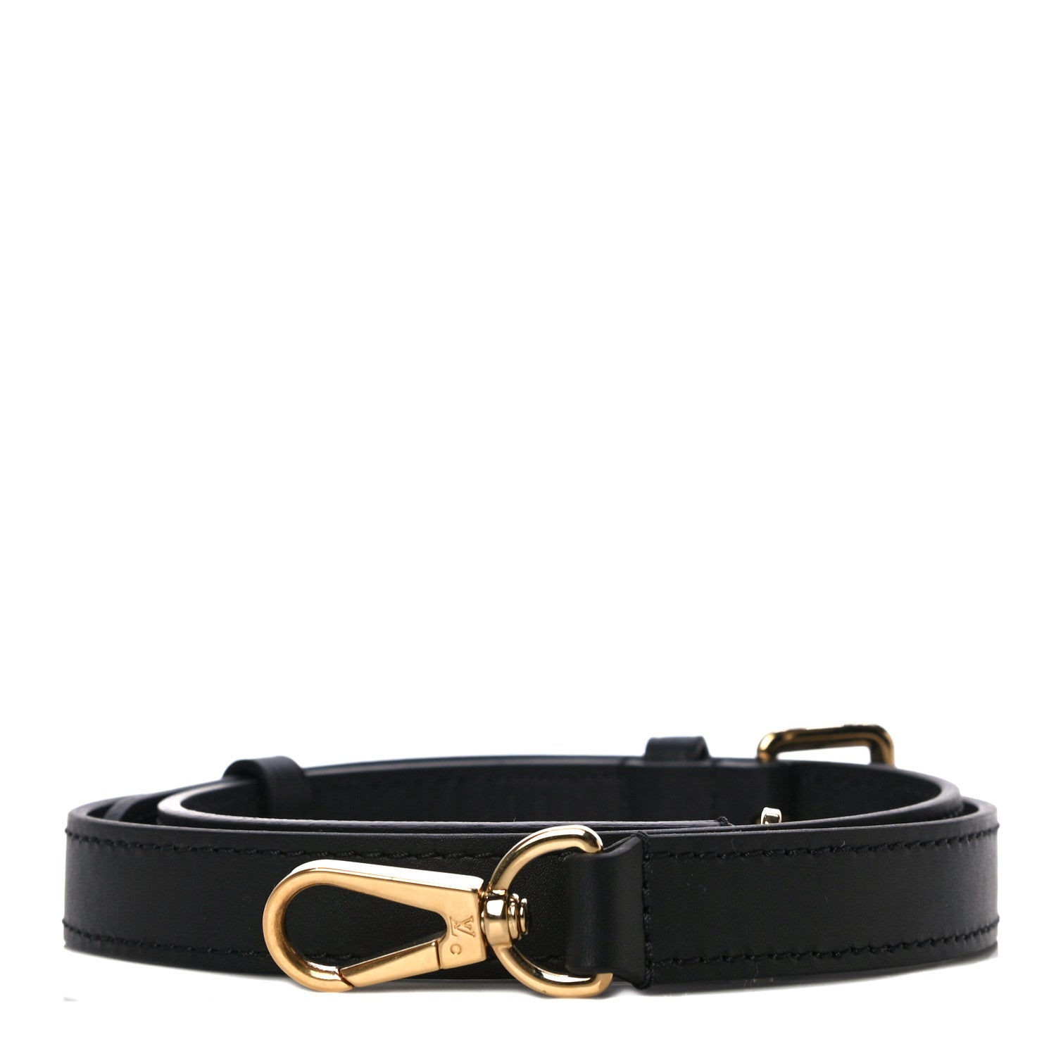 Louis Vuitton Calfskin Adjustable Shoulder Strap Black 1 of 4