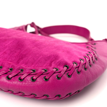 Christian Dior Monogram Ethnic Hobo Pink 9 of 11