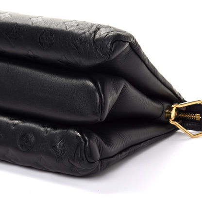 Louis Vuitton Lambskin Embossed Monogram Coussin PM Black 10 of 11