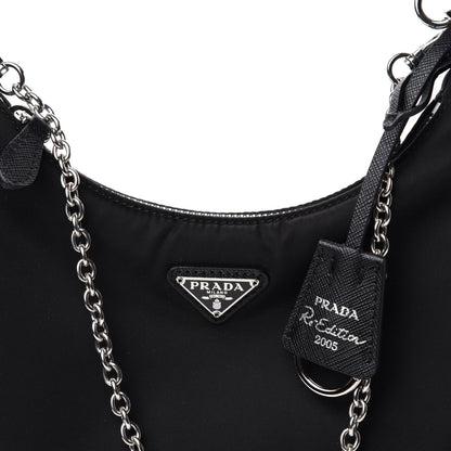 Prada Nylon Re-Edition 2005 Shoulder Bag Black 11 of 12