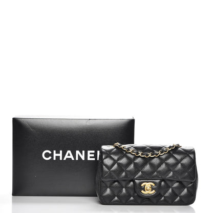 Chanel Caviar Quilted Mini Rectangular Flap Black 8 of 8