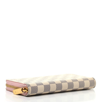 Louis Vuitton Damier Azur Zippy Wallet Rose Ballerine 4 of 8