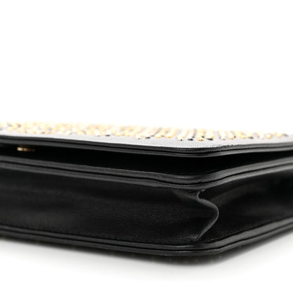 Chanel Lambskin Studded Wallet On Chain WOC Black 11 of 13
