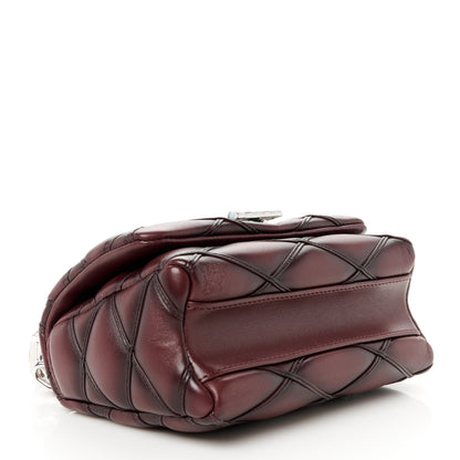 Louis Vuitton Lambskin Malletage GO-14 PM NM Bordeaux 5 of 12