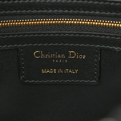 Christian Dior Tweed Cannage Groove 20 Bag Black White 6 of 14