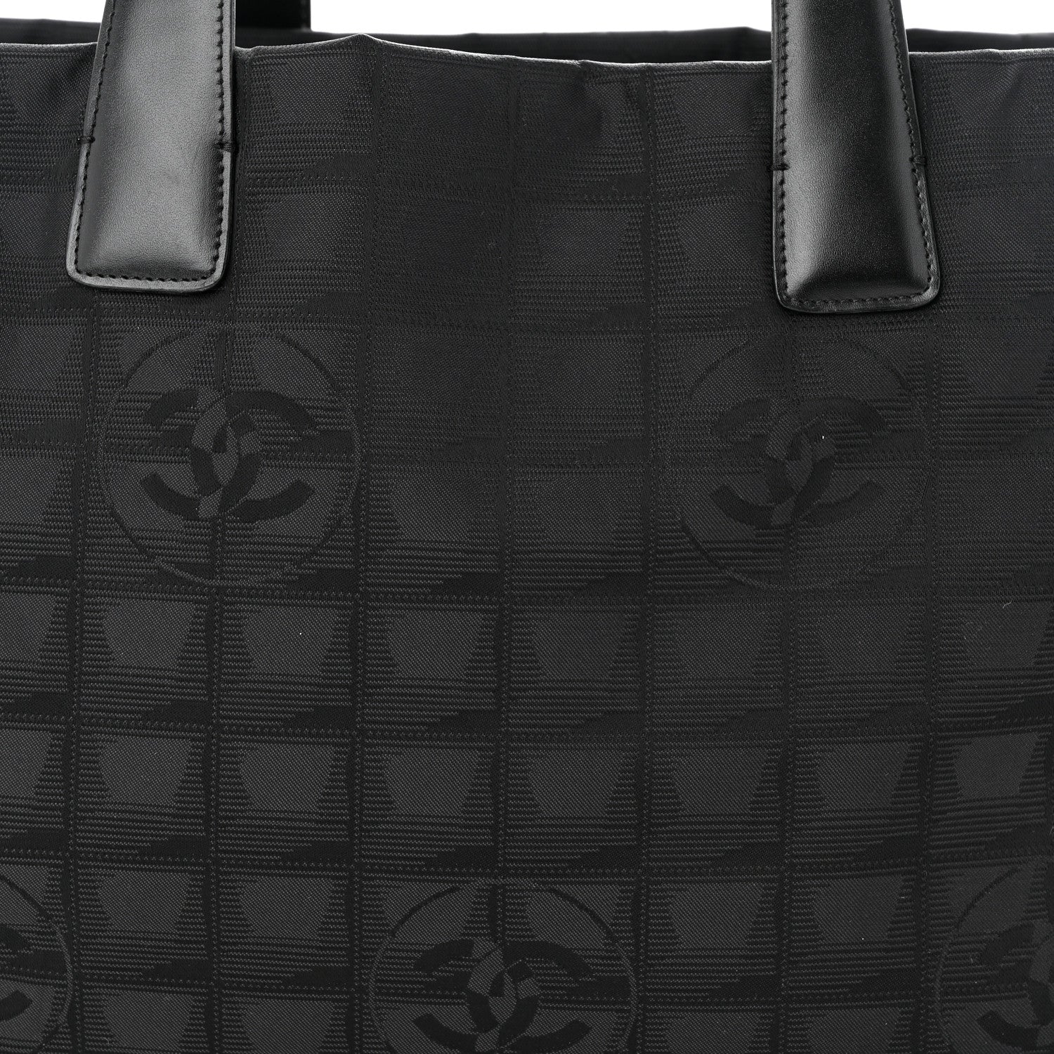 Chanel Nylon Large Travel Tote Black 8 of 10