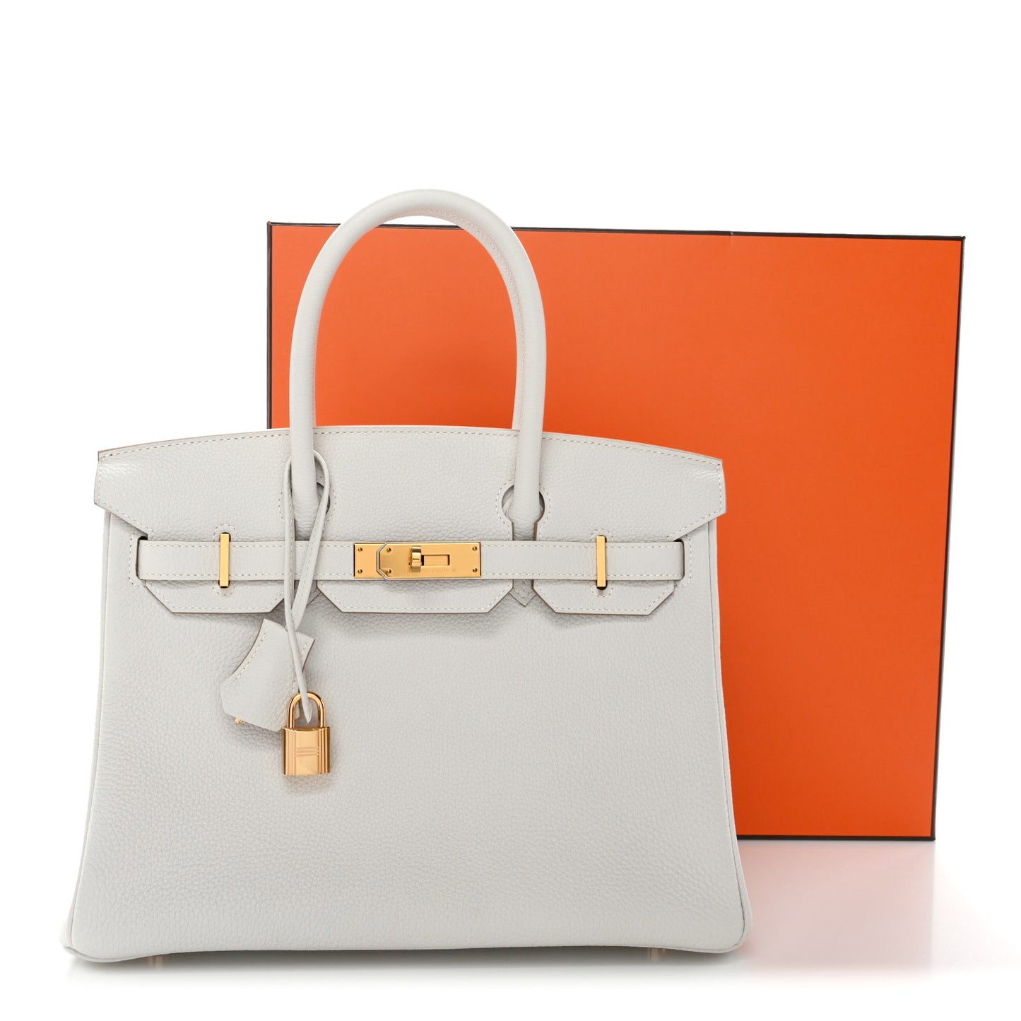 Togo Birkin 30 Gris Pale