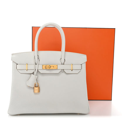 Hermes Togo Birkin 30 Gris Pale 13 of 13