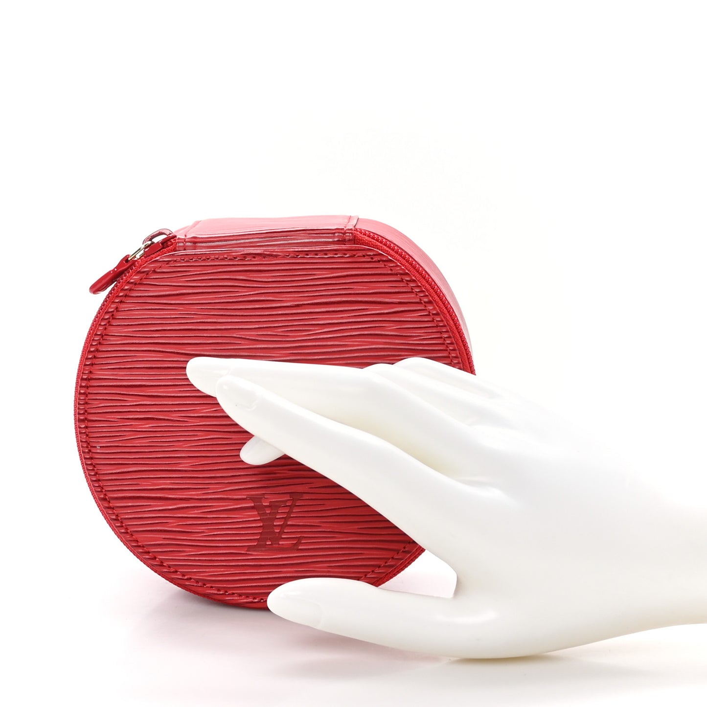 Epi Ecrin Bijoux 12cm Jewelry Box Case Rouge