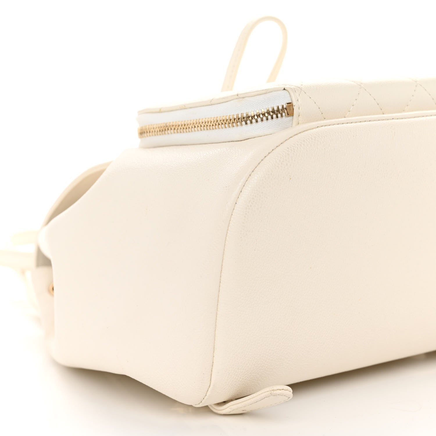 Chanel Caviar Quilted Business Affinity Backpack White 9 of 10
