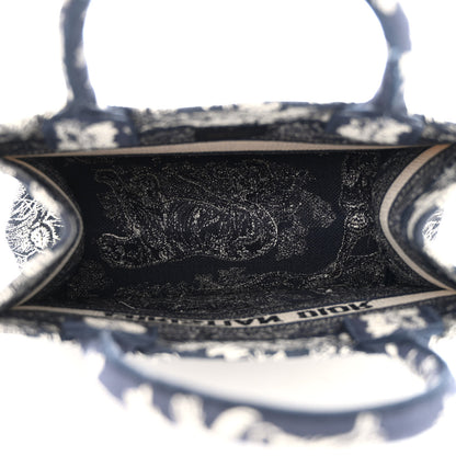 Christian Dior Canvas Embroidered Small Dioriviera Toile De Jouy Book Tote Blue 5 of 12