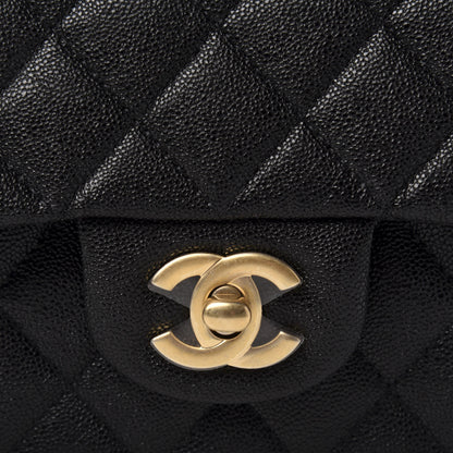 Chanel Caviar Quilted Mini Top Handle Rectangular Flap Black 10 of 11