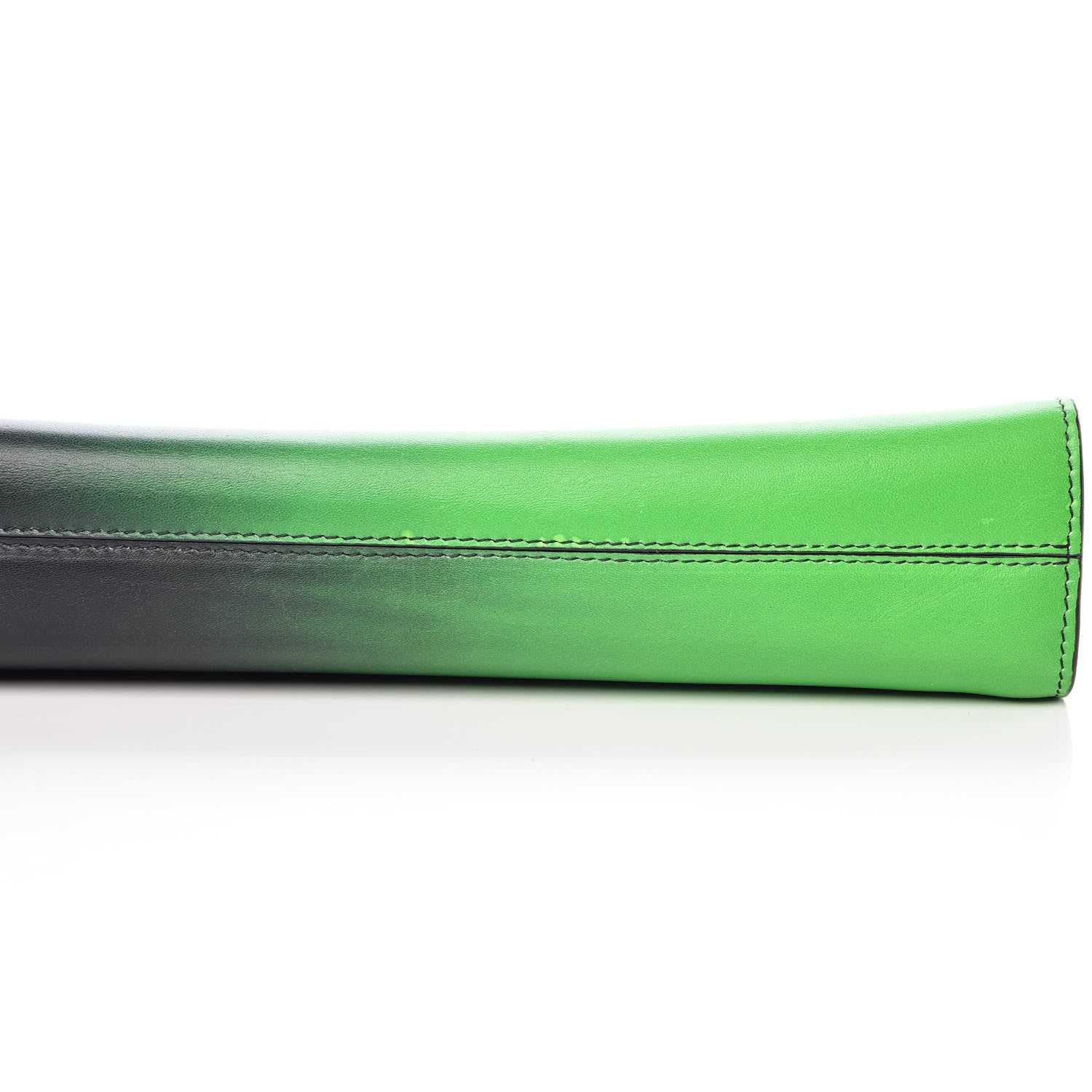 Lanvin Calfskin Krista Kim Reglisse Clutch Green Black 13 of 15