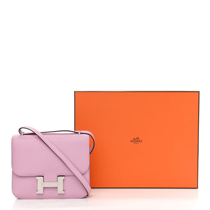 Hermes Chevre Mysore Verso Constance 18 Mauve Sylvestre Rouge Exotique 11 of 11
