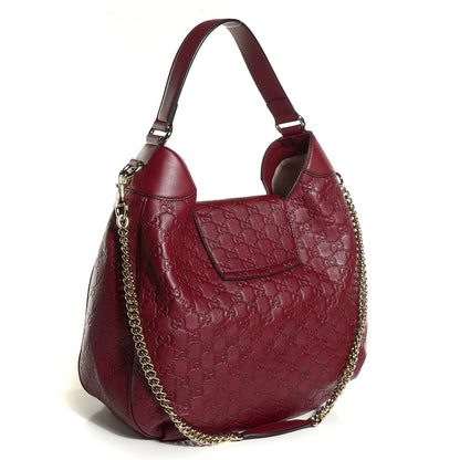 Gucci Soft Guccissima Medium Emily Hobo Classic Ruby 3 of 9