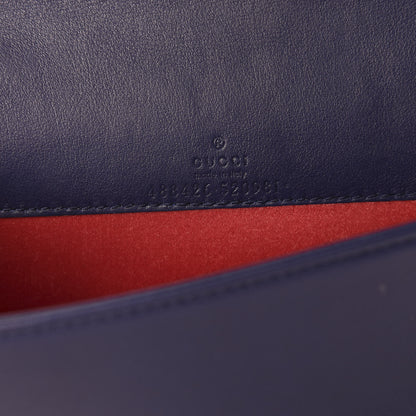 Gucci Velvet Matelasse GG Marmont Mini Bag Cobalt Blue 8 of 10