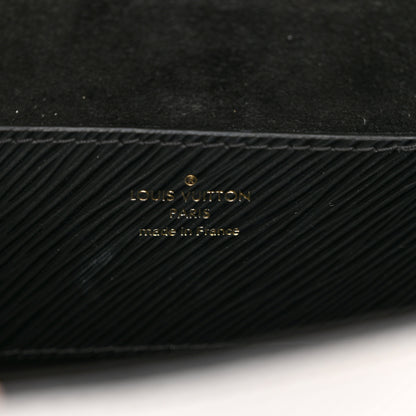 Louis Vuitton Epi Tortoiseshell Twist Shoulder Bag MM Black White 7 of 9