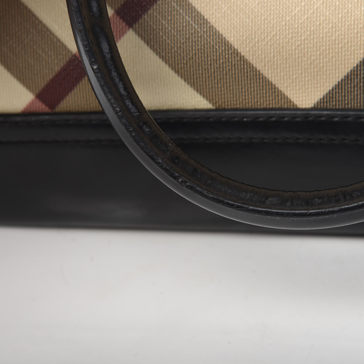 Burberry Supernova Check Bowling Bag Black 14 of 15