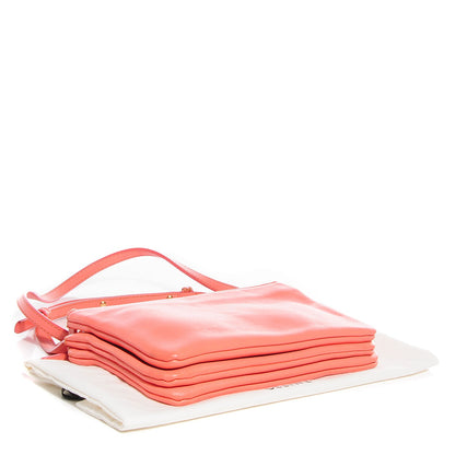 Celine Lambskin Small Trio Crossbody Bag Flamingo 4 of 7