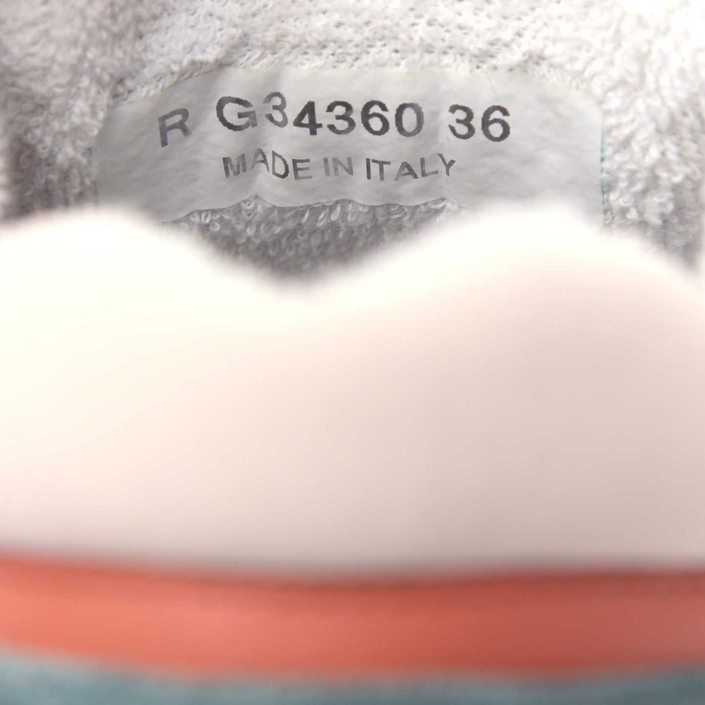 Nylon Lambskin Suede Calfskin CC Sneakers 36 Coral Light Blue White