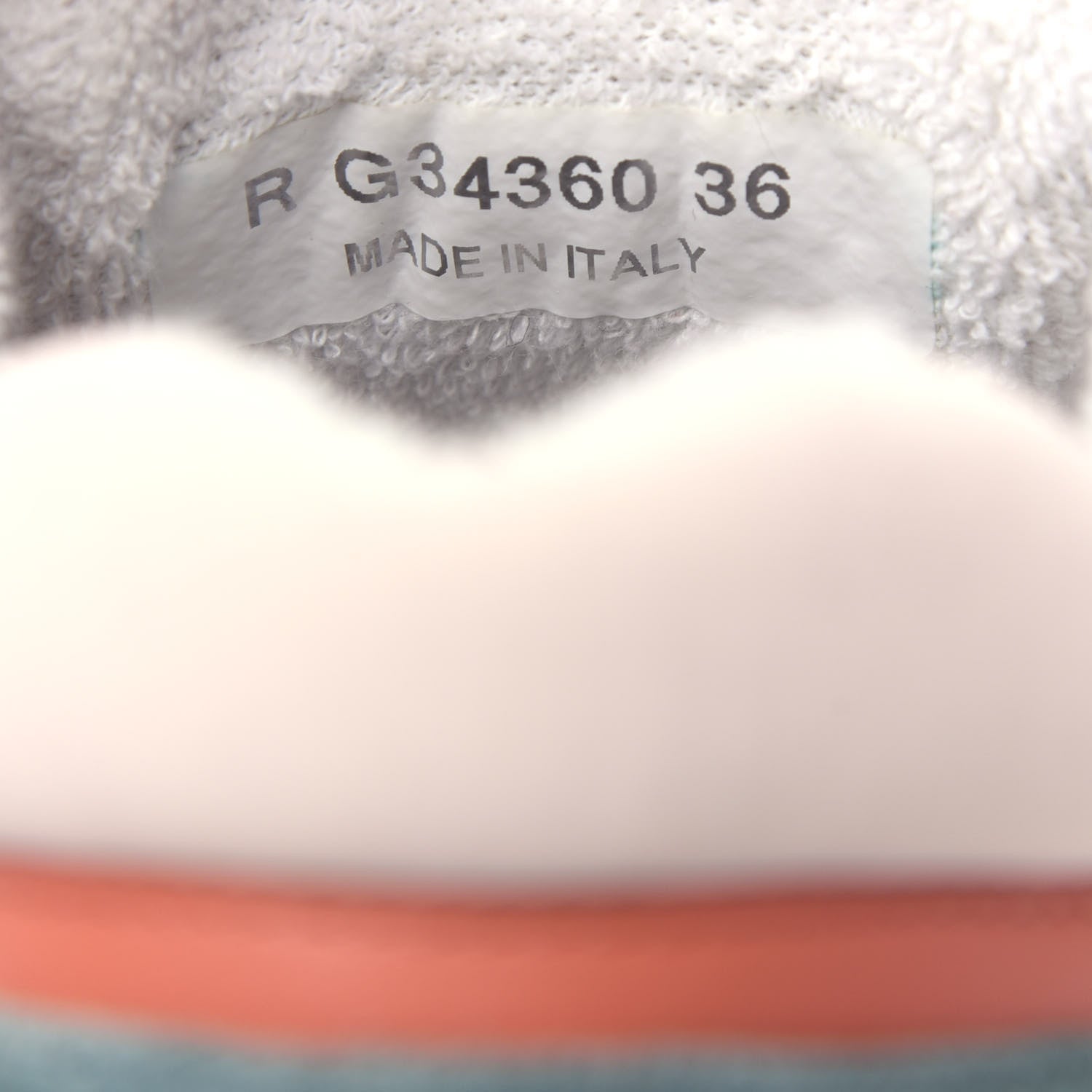 Chanel Nylon Lambskin Suede Calfskin CC Sneakers 36 Coral Light Blue White 10 of 10
