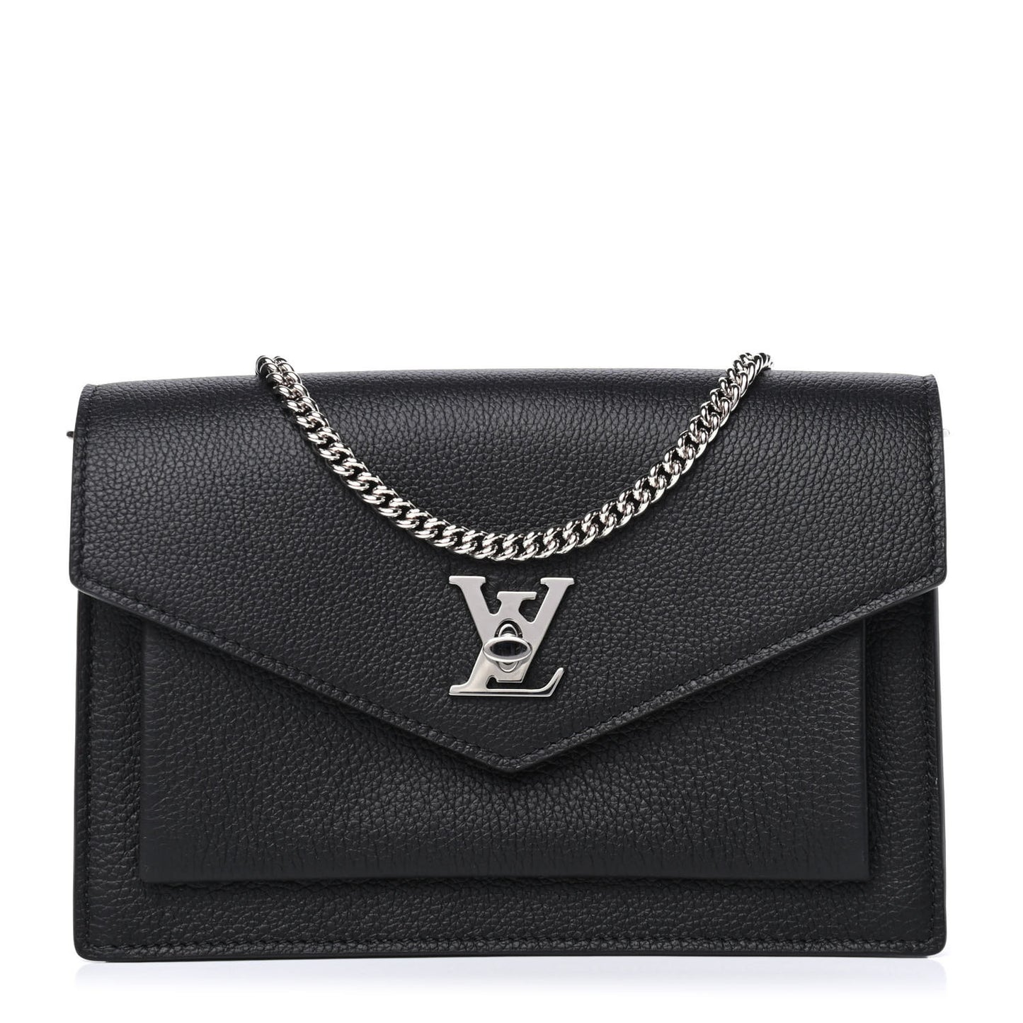 Soft Calfskin My Lockme Chain Pochette Black