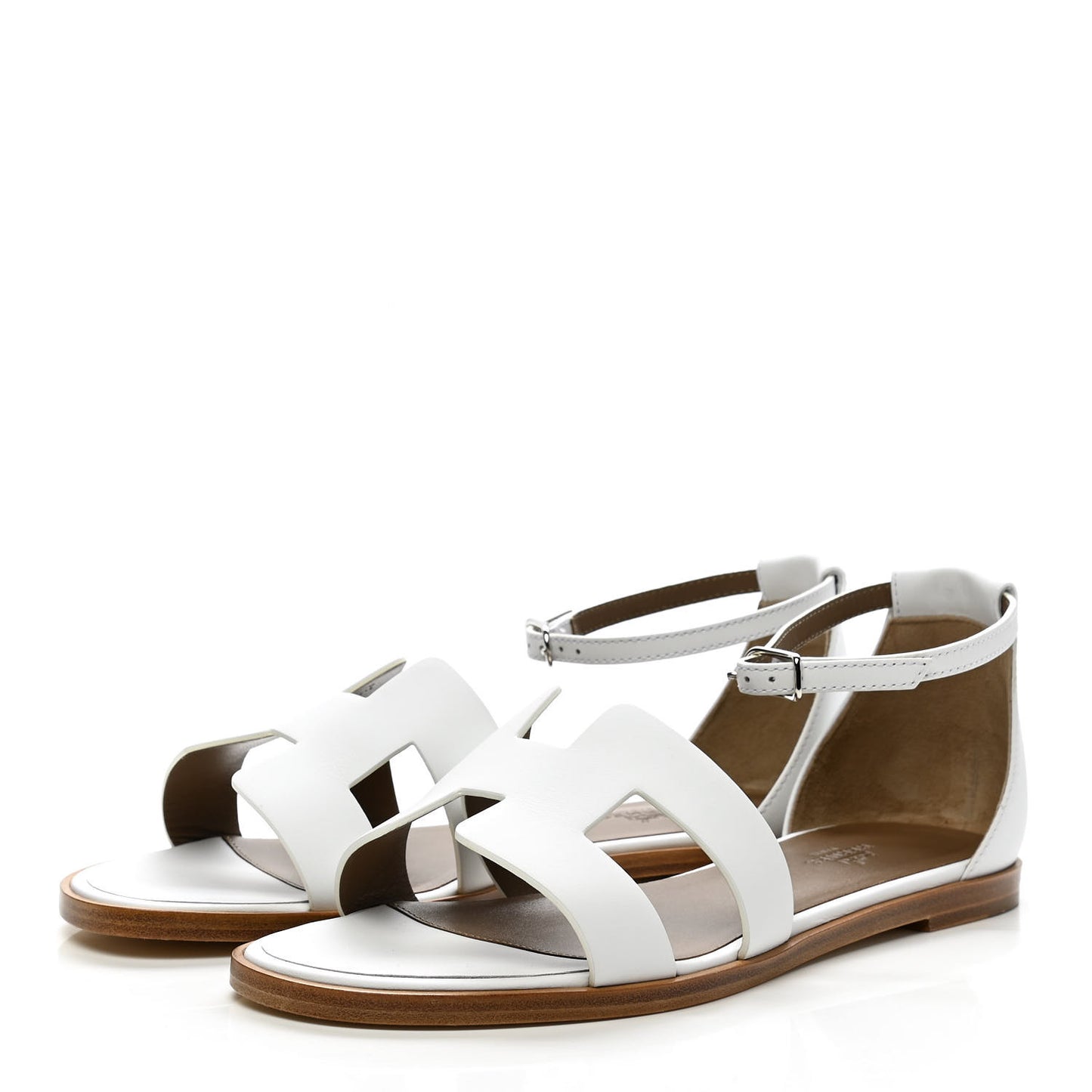 Calfskin Santorini Sandals 37.5 White