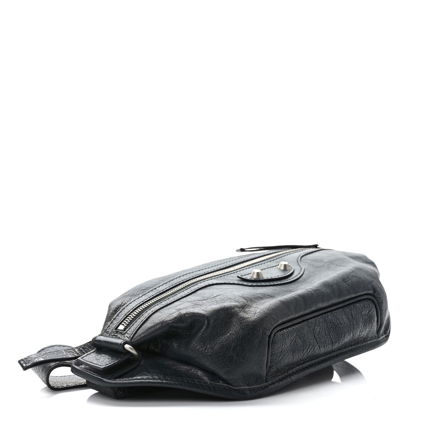 Lambskin Classic Hardware Neo Lift Hip Bag Black